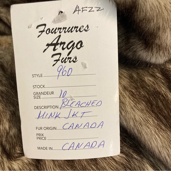 NEW! Beautifully Canadian Bleached Mink Jacket - Size 10 - Picture 10 of 12